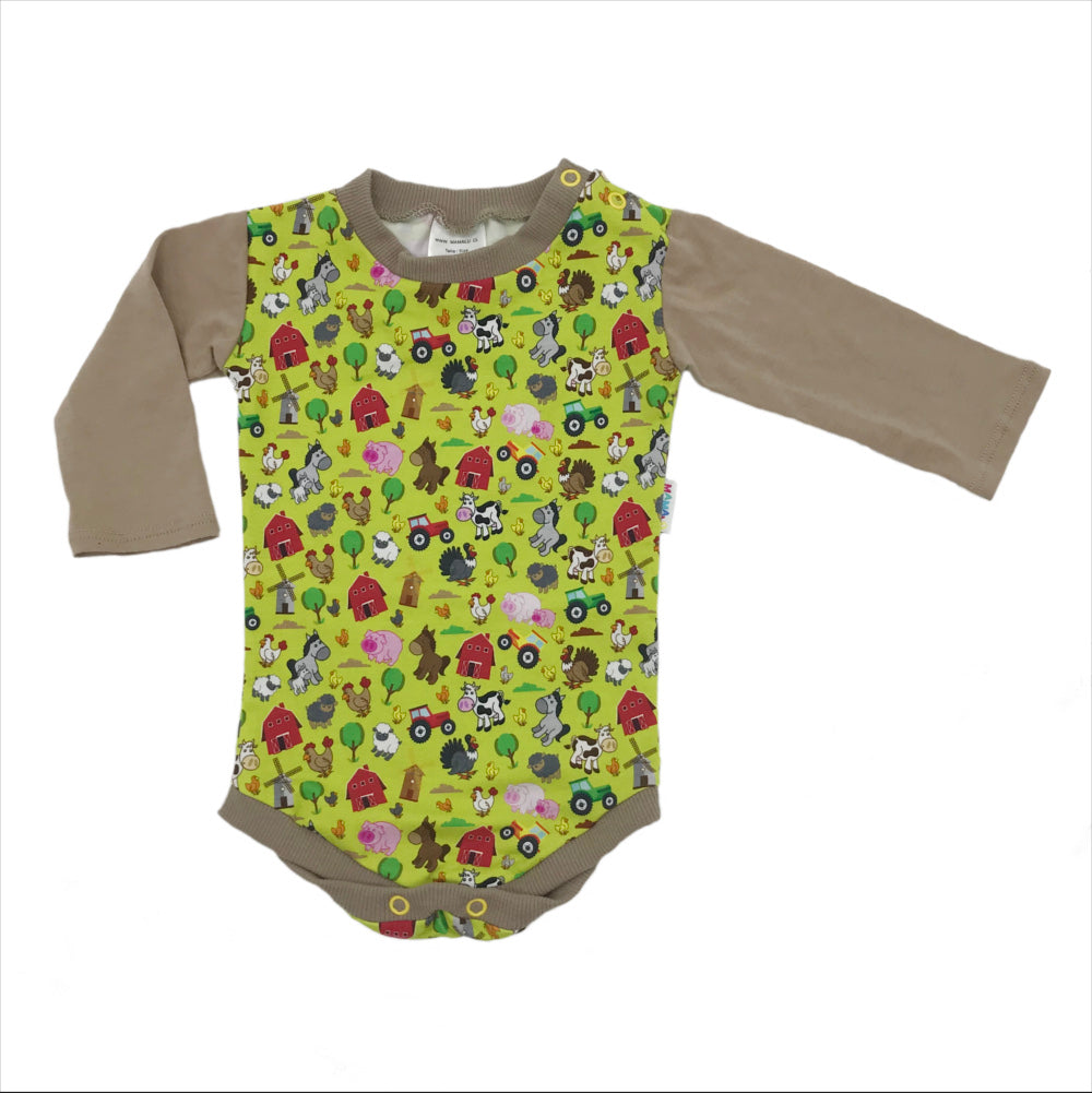 Mamalú long sleeve bodysuit farm