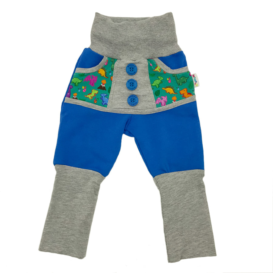 Mamalú pants with buttons dinosaurs