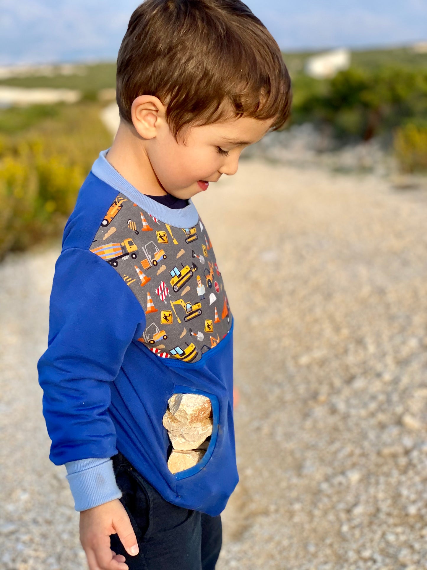 Mamalú Sweater Rund-Neck Baustelle