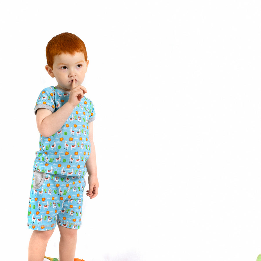 Mamalú Short mit Taschen Lama